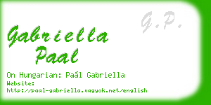 gabriella paal business card